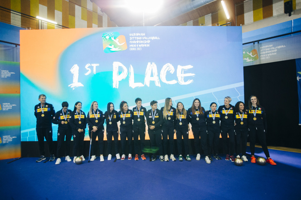 LA NAZIONALE FEMMINILE DI SITTING VOLLEY VINCE IL CAMPIONATO EUROPEO 2023