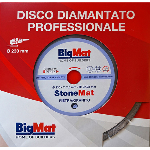 Disco diamantato per Pietra e Granito STONEMAT - 2