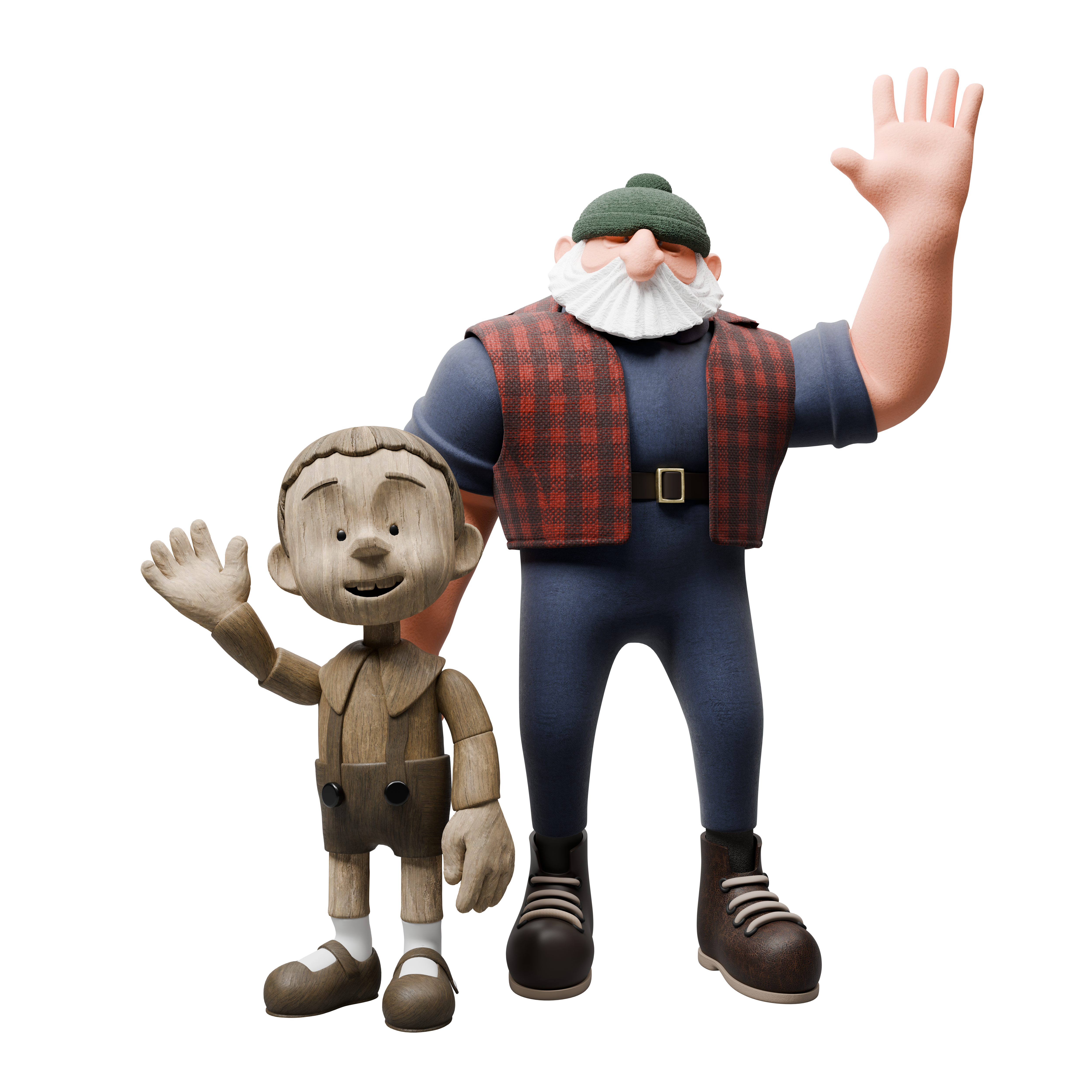 Pinocchio e Geppetto