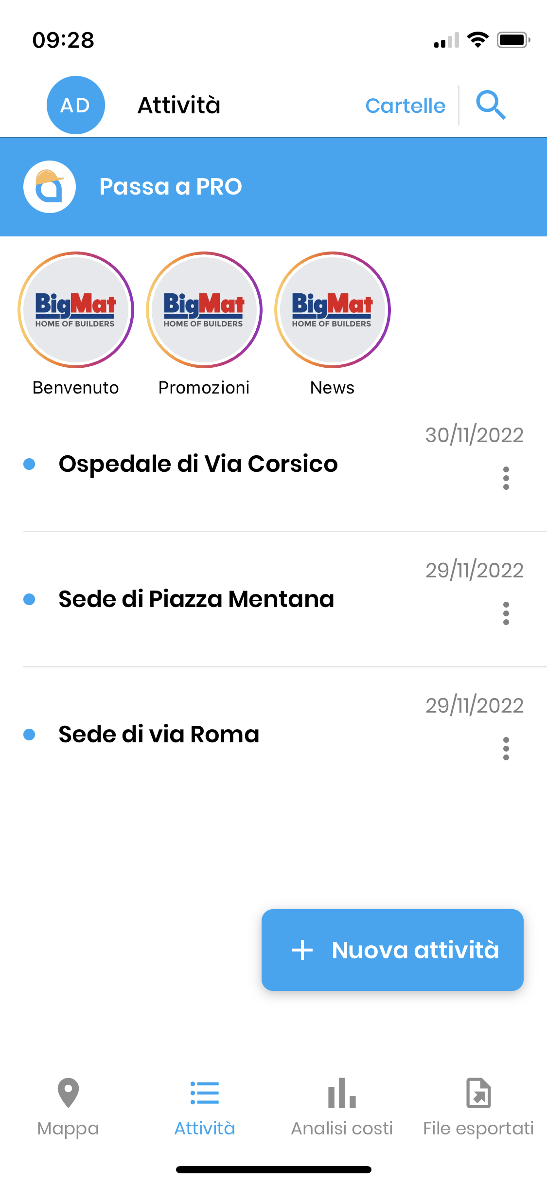 bigmat mela works app gestionale cantiere