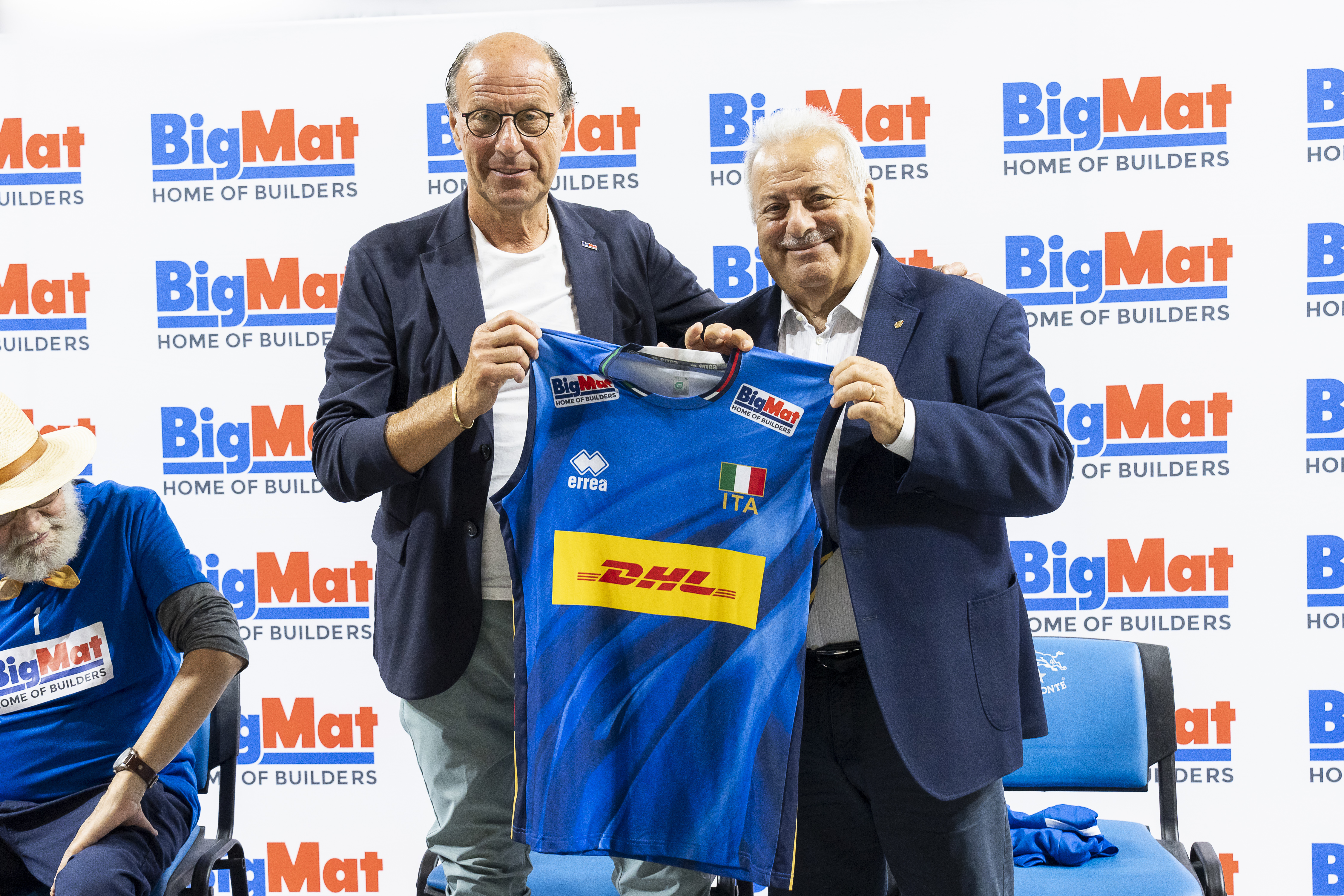 Da sinistra Alessandro Cerbai, presidente BigMat Italia e Giuseppe Manfredi, Presidente FIPAV