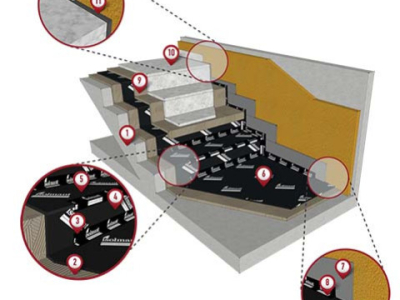 Isolamento acustico vani scala con materassini resilienti